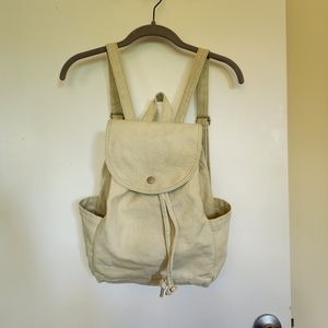Baggu canvas backpack matcha green